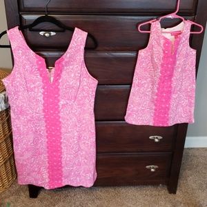 Lilly Pulitzer for Target matching pink dresses